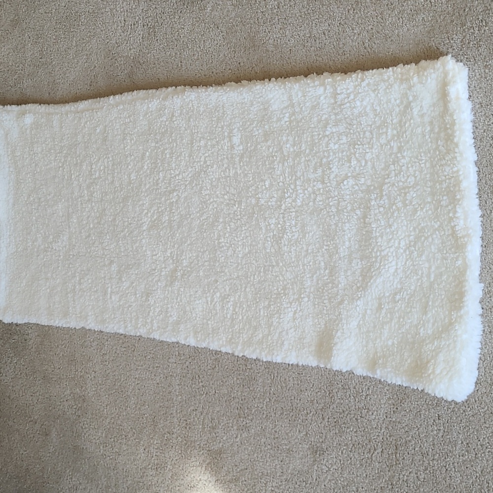 White Sherpa Body Pillow Cover